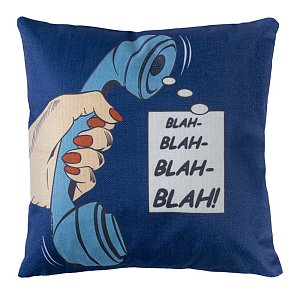 Декоративная подушка "Blah-blah-blah"