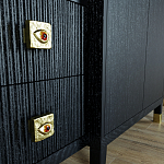 Большой шкаф с витриной Elsa Dreams Black варинант исполнения - 6 | Loft Concept в Ижевске