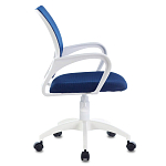 Офисное кресло с основанием из белого пластика Desk chairs Blue варинант исполнения - 3 | Loft Concept в Ижевске