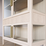 Витрина Primo со стеклянными фасадами и 2 ящиками Светлый дуб варинант исполнения - 5 | Loft Concept в Ижевске