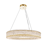 Люстра подвесная круглая из прозрачного хрусталя с золотым корпусом Selfsufficient варинант исполнения - 6 | Loft Concept в Ижевске