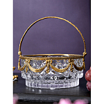 Корзиночка из прозрачного стекла с бронзовой ручкой Eden Garden варинант исполнения - 4 | Loft Concept в Ижевске