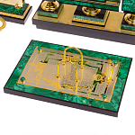 Настольный письменный набор из малахита с декором в виде лошади Leader Organizer варинант исполнения - 3 | Loft Concept в Ижевске