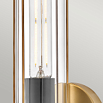 Бра для ванных комнат с прозрачным цилиндрическим плафоном на круглом основании Hinkley варинант исполнения - 4 | Loft Concept в Ижевске