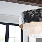 Люстра круглая с подвесками из текстурированного стекла молочного цвета Hinkley варинант исполнения - 7 | Loft Concept в Ижевске