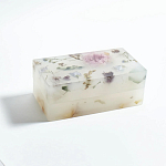 Шкатулка из эпоксидной смолы с цветами белая Epoxy Resin Rectangular Box White варинант исполнения - 3 | Loft Concept в Ижевске