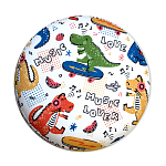 Пуф детский круглый с принтом Dinosaurs CHILDHOOD варинант исполнения - 3 | Loft Concept в Ижевске