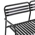Скамья из алюминия Mack Metal Bench Black варинант исполнения - 4 | Loft Concept в Ижевске