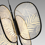 Люстра с гравировкой на акриловых плафонах Gravyura Black D 50 см варинант исполнения - 3 | Loft Concept в Ижевске