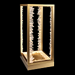 Настольная лампа прямоугольная с декоративными элементами в виде кристаллов Smooth Shine варинант исполнения - 1 | Loft Concept в Ижевске