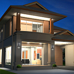 Настенный фонарь уличный прямоугольный черного цвета со стеклом с пузырьками Eurofase варинант исполнения - 6 | Loft Concept в Ижевске