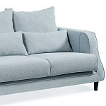 Диван Seldon с мягкими подушками голубое букле варинант исполнения - 3 | Loft Concept в Ижевске