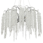 Люстра с хрустальными подвесками Bunch of Crystal Berries Silver Chandelier 8 варинант исполнения - 1 | Loft Concept в Ижевске