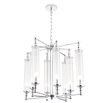Люстра с 8-ю прозрачными цилиндрическими плафонами Jeanette варинант исполнения - 5 | Loft Concept в Ижевске