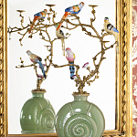 Фарфоровый подсвечник с бронзовым декором Eden Garden варинант исполнения - 5 | Loft Concept в Ижевске