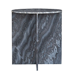 Столик кофейный с столешницей из черного мрамора Compact Black Marble Table варинант исполнения - 3 | Loft Concept в Ижевске