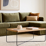 Журнальный стол с прямоугольной деревянной столешницей Urban Style Space варинант исполнения - 4 | Loft Concept в Ижевске