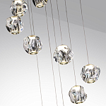 Люстра каскадня с 12-ю прозрачными шарообразными плафонами Bubbles Bocci варинант исполнения - 6 | Loft Concept в Ижевске