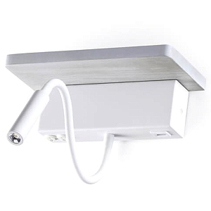 Бра Shirk Белое с USB входом