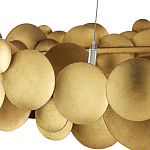 Люстра круглая из многослойных золотых дисков Metal Disc Chandelier варинант исполнения - 3 | Loft Concept в Ижевске