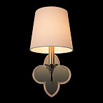 Бра с белым текстильным абажуром и фигурным основанием с зеркальной вставкой Vitorino варинант исполнения - 25 | Loft Concept в Ижевске