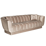 Диван трехместный велюровый серый Island of Comfort варинант исполнения - 1 | Loft Concept в Ижевске