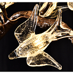 Люстра в виде золотой ветки с цветами и птичками Marvelous Garden варинант исполнения - 11 | Loft Concept в Ижевске