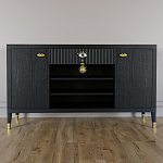 Комод-буфет Elsa Dreams Black с открытыми полками   варинант исполнения - 6 | Loft Concept в Ижевске