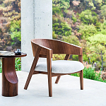 Приставной столик из массива дерева Walnut варинант исполнения - 10 | Loft Concept в Ижевске