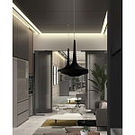 Подвесной вязаный черный светильник «Лампа Марракеша» варинант исполнения - 4 | Loft Concept в Ижевске