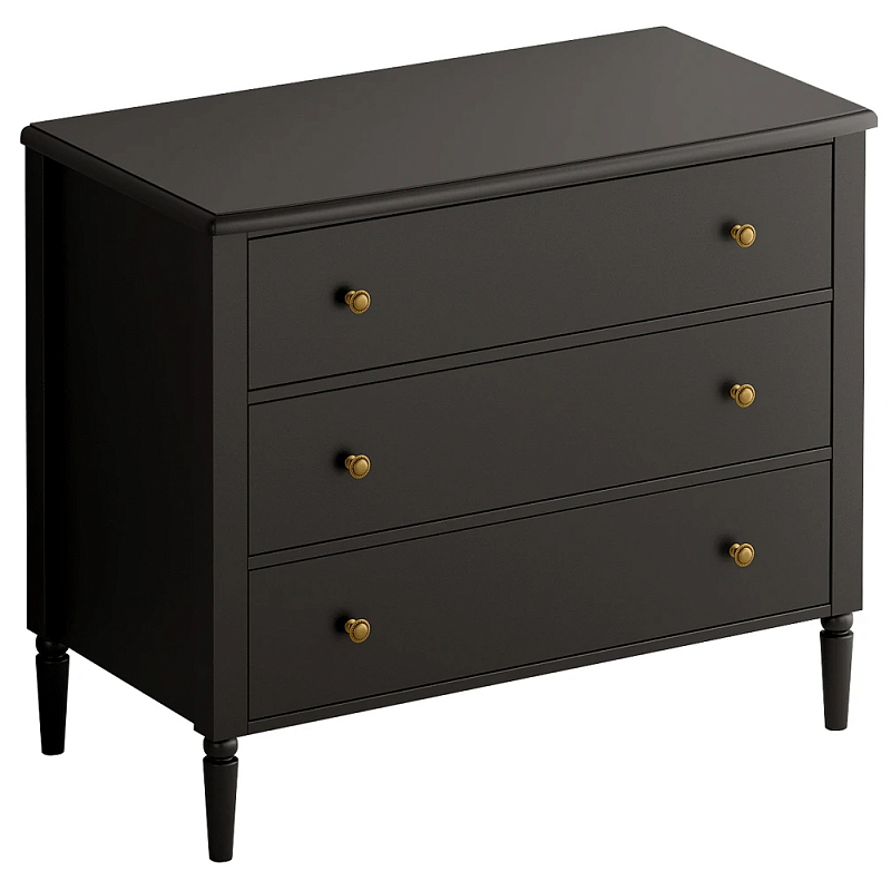 Комод с 3 ящиками Blues Black Черный в Ижевске | Loft Concept 