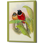 Постер на холсте с изображением птиц Blooming Birds Poster варинант исполнения - 6 | Loft Concept в Ижевске