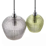 Подвесной светильник каскадный с 2-мя рельефными плафонами Cascade with Relief Lampshades варинант исполнения - 4 | Loft Concept в Ижевске