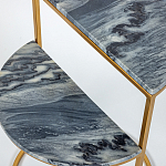 Кофейный столик с подстольем из металла Halves варинант исполнения - 3 | Loft Concept в Ижевске