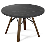 Стол журнальный c круглой столешницей на четырех коричневых ножках Charm Coffee Table варинант исполнения - 1 | Loft Concept в Ижевске