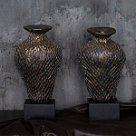 Вазы «Парные» на деревянных основаниях варинант исполнения - 1 | Loft Concept в Ижевске