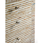 Тумбочка прикроватная Bogense Bone Inlay Bedside Beige варинант исполнения - 3 | Loft Concept в Ижевске