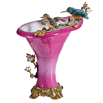 Ваза розового цвета из фарфора с птичкми и цветущими ветвями Garden of Eden варинант исполнения - 2 | Loft Concept в Ижевске