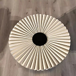 Дизайнерский журнальный стол круглый с фактурной столешницей Ifike варинант исполнения - 1 | Loft Concept в Ижевске