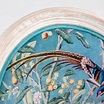 Стул из массива бука бирюзовый с изображением птиц и цветов Turquoise Beige Chinoiserie Birds Garden Chair варинант исполнения - 3 | Loft Concept в Ижевске