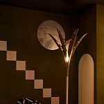 Обои ручная роспись Chez Nina by India Mahdavi Standard colourway on Perfect Green slub silk варинант исполнения - 2 | Loft Concept в Ижевске