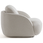 Полукруглое кресло из обивки меланж Halle Melange Armchair варинант исполнения - 5 | Loft Concept в Ижевске