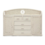 Комод из натурального ротанга Weavella белый варинант исполнения - 1 | Loft Concept в Ижевске