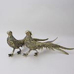 Статуэтка бронзовая пара Фазаны золотые Bronze Birds варинант исполнения - 1 | Loft Concept в Ижевске