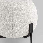 Пуф в ткани букле молочного цвета Pikelet варинант исполнения - 3 | Loft Concept в Ижевске