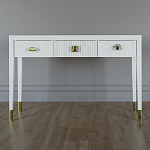 Дизайнерский Письменный стол Elsa Dreams White с тремя ящиками варинант исполнения - 1 | Loft Concept в Ижевске