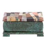 Шкатулка с мозаикой из натуральных камней Stone Casket варинант исполнения - 4 | Loft Concept в Ижевске