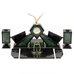 Настольный канцелярский набор из нефрита с декором в виде орла Golden Eagle варинант исполнения - 1 | Loft Concept в Ижевске