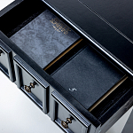 Черная тумба с выдвижным ящиком Monica варинант исполнения - 4 | Loft Concept в Ижевске