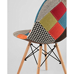 Пластиковый стул на ножках из массива бука Eames Пэчворк варинант исполнения - 3 | Loft Concept в Ижевске